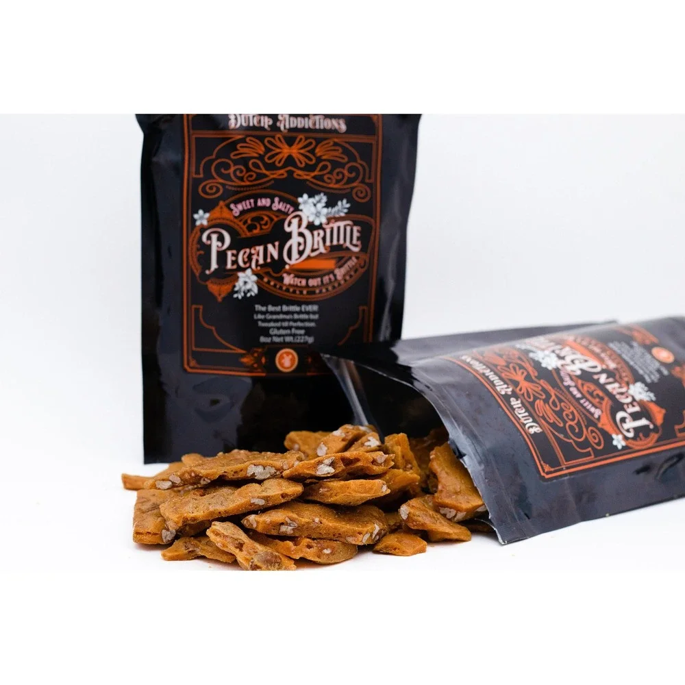Oklahoma‎ #1 voted Pecan Brittle (8 oz) Buttery, Nutty,  Gluten Free